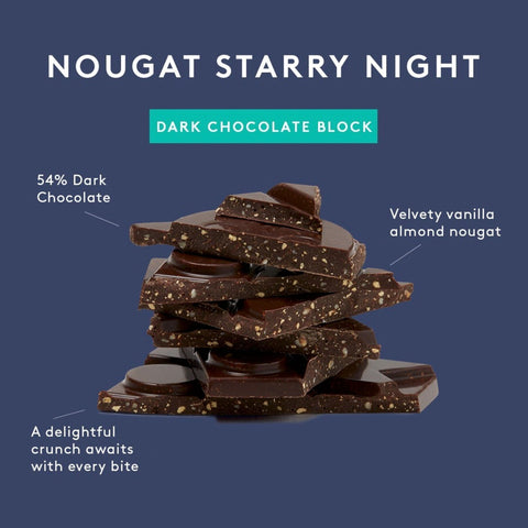 Nougat Starry Night Block 80g-Indulgence-Koko Black-iPantry-australia