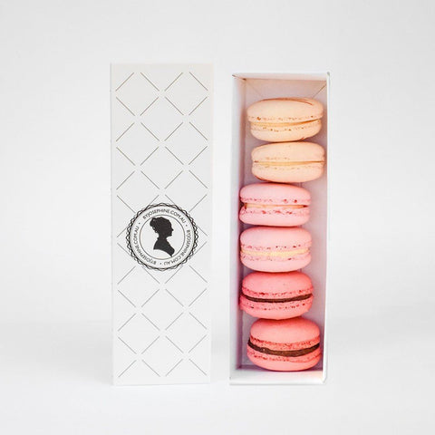 Pretty in Pink Macarons Gift Box 6Pk-Indulgence-By Josephine-iPantry-australia