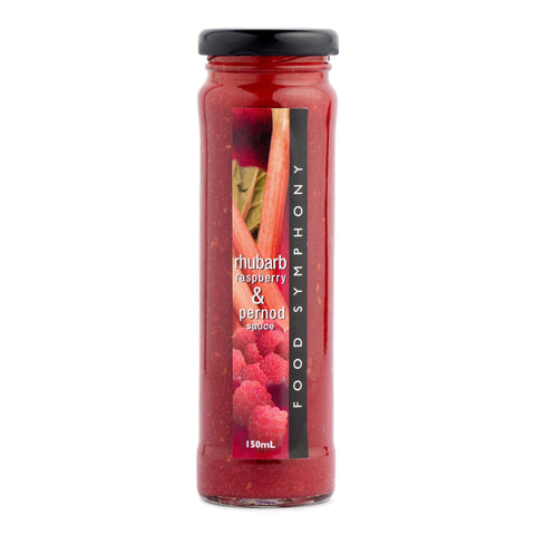 Rhubarb Raspberry and Pernod sauce 150ml-Pantry-Food Symphony-iPantry-australia