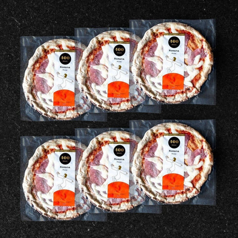 Romana (Ham & Cheese) Pizza - 6Pk-400 Gradi-iPantry-australia