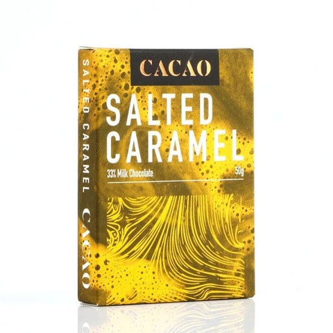 Salted Caramel Chocolate Bar 50g-Indulgence-Cacao-iPantry-australia