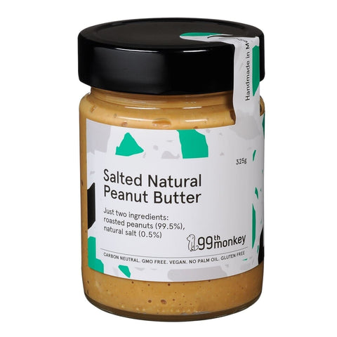 Salted Natural Crunchy Peanut Butter 325g-Pantry-99th Monkey-iPantry-australia