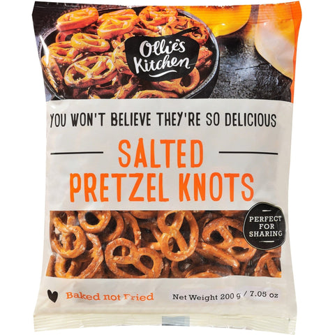 Salted Pretzel Knots 200g-Ollie's Kitchen-iPantry-australia