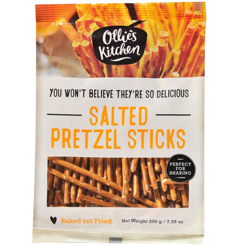Salted Pretzel Sticks 200g-Ollie's Kitchen-iPantry-australia