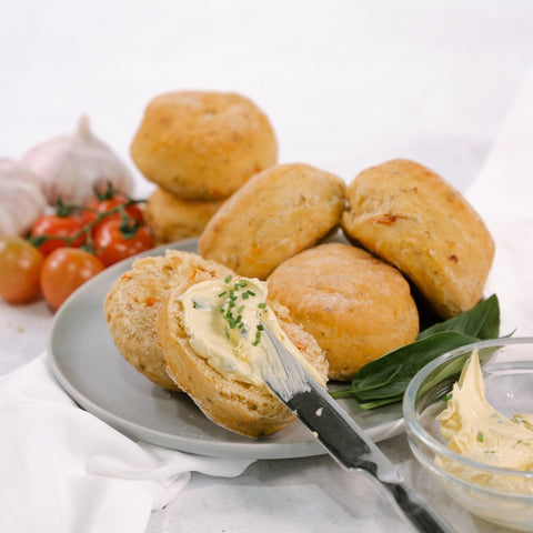 Savoury Scones - Served with Chive Butter (on the side)-CATERING IN MELBOURNE-FIG-iPantry-australia