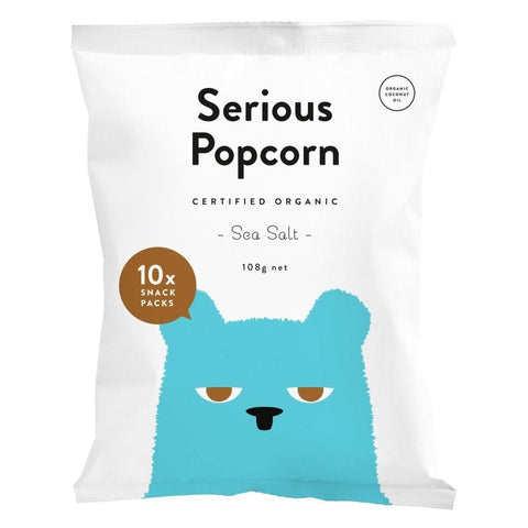Serious Popcorn Sea Salt 10 x 12g Multipack-Indulgence-Serious Food Co.-iPantry-australia