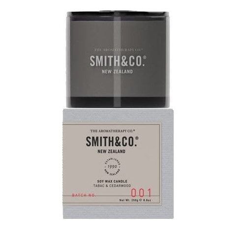 Smith & Co Candle Tabac & Cedarwood 260g-The Aromatherapy Company-iPantry-australia