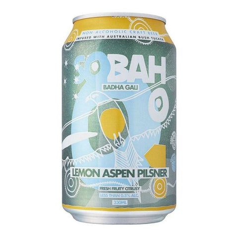 Sobah Non-Alcoholic Lemon Aspen Pilsner 330ml (4 pack)-Beverages-Sobah-iPantry-australia