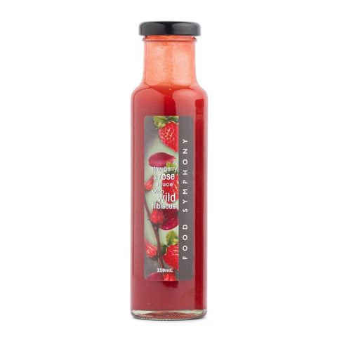 Strawberry and Rose Sauce with Wild Hibiscus 150ml-Pantry-Food Symphony-iPantry-australia