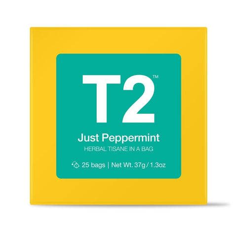 T2 Just Peppermint Teabag Gift Cube 25pk/50g-Pantry-T2-iPantry-australia
