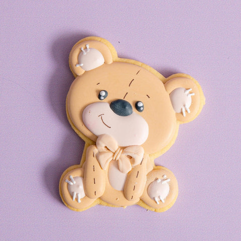 Teddy Bear Neutral Cookie-Hey There Cookie! by Cake in the Afternoon-iPantry-australia