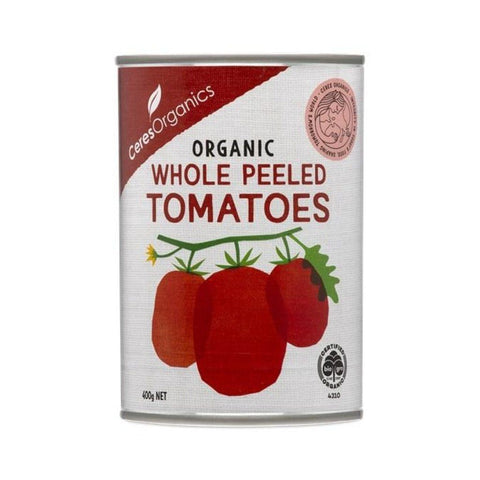 Tomatoes Whole Peeled 400g-Pantry-Ceres Organics-iPantry-australia