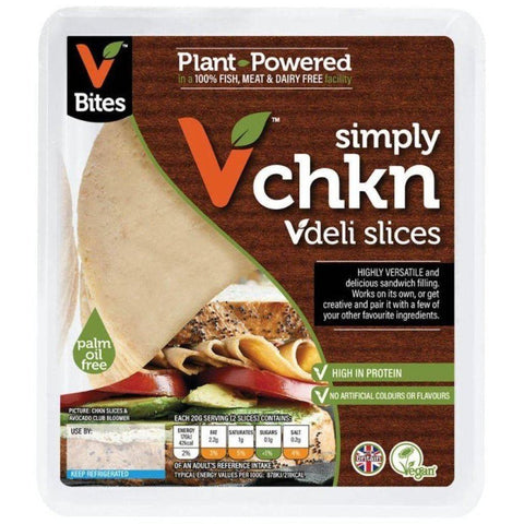 Vegan Chickn Slices 100g-Catering Entertaining-VBites-iPantry-australia