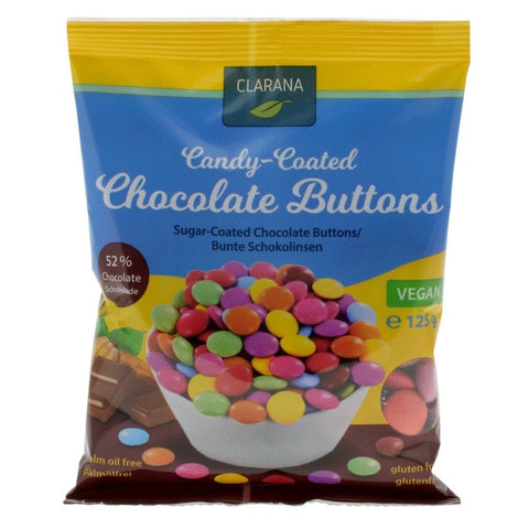 Vegan Choc Buttons 125g-Indulgence-Clarana-iPantry-australia