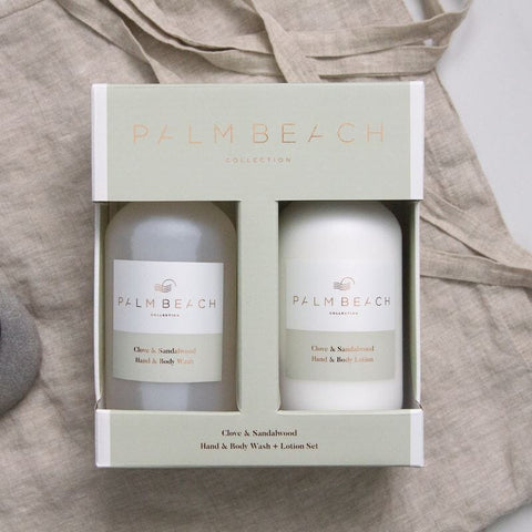 Wash & Lotion Clove & Sandalwood Gift Pack-Palm Beach Collection-iPantry-australia