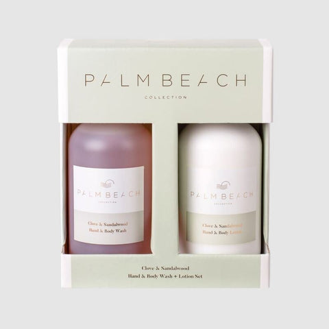 Wash & Lotion Clove & Sandalwood Gift Pack-Palm Beach Collection-iPantry-australia