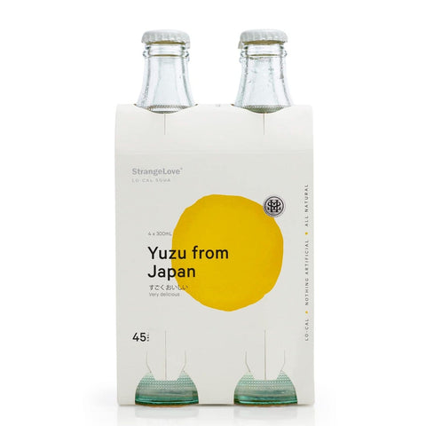 Yuzu Lo-Cal Soda 300ml x (4 Pack)-Beverages-StrangeLove-iPantry-australia